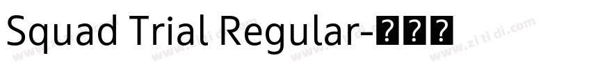 Squad Trial Regular字体转换